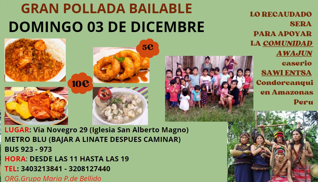 Pollada Pro Fundos para la comunidad SAWI ENTSA – 03 Diciembre